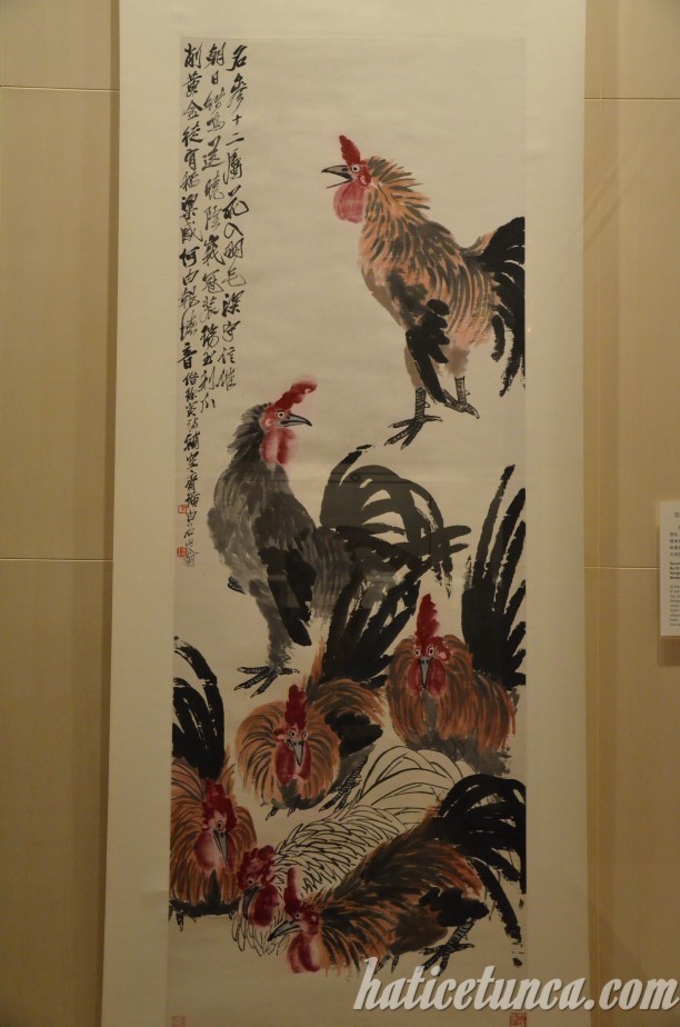 "Seven Cocks" painting