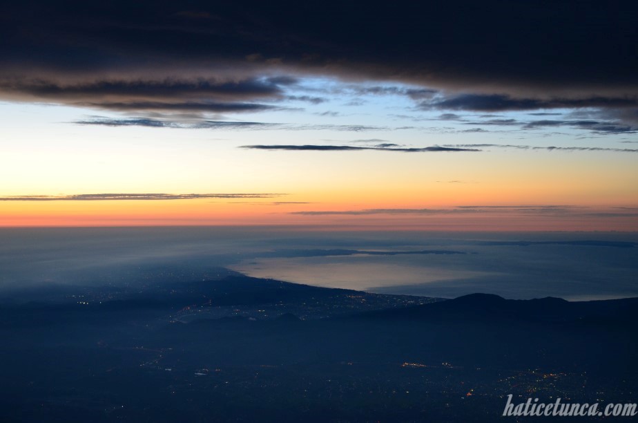 Fuji Dağı-Güneşin doğuşu