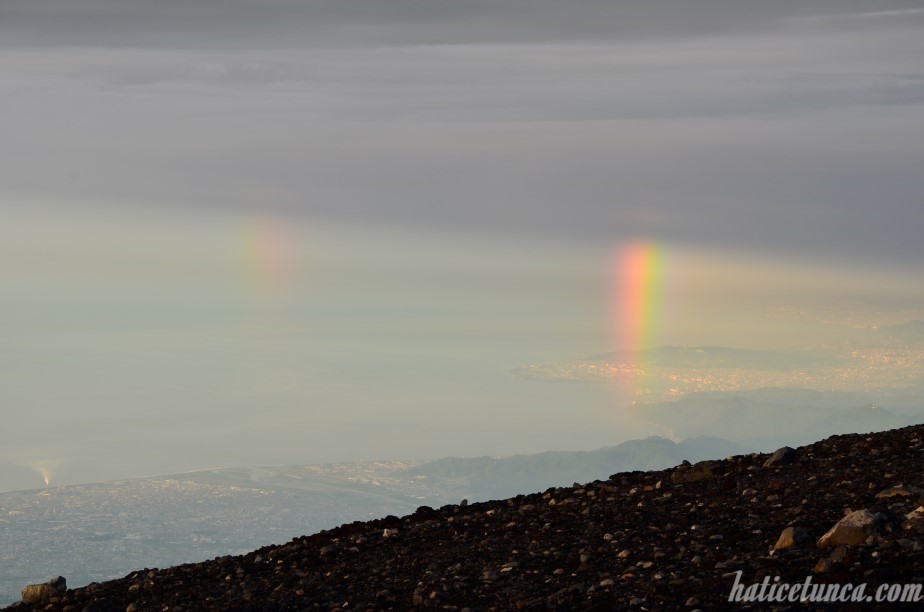 Double rainbow from Mount Fuji