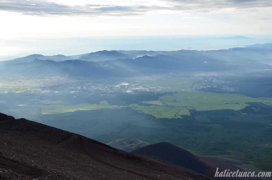 Fuji Dağı'ndan manzara