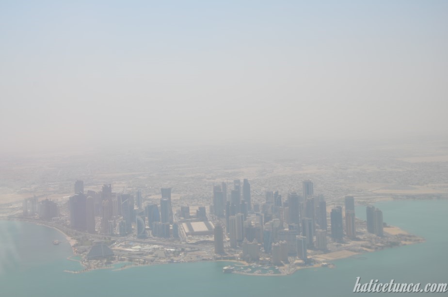 Doha from plane