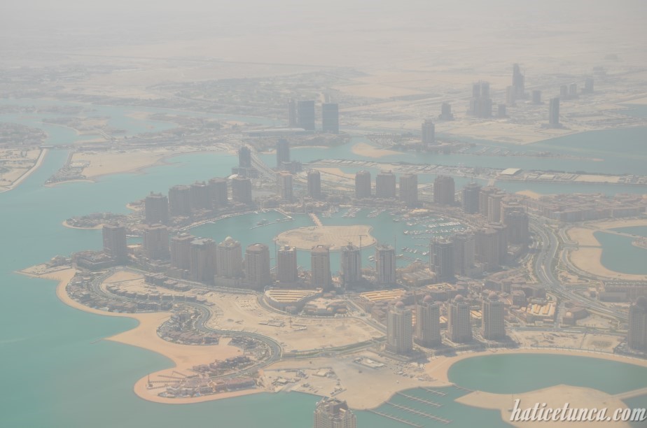 Doha from plane