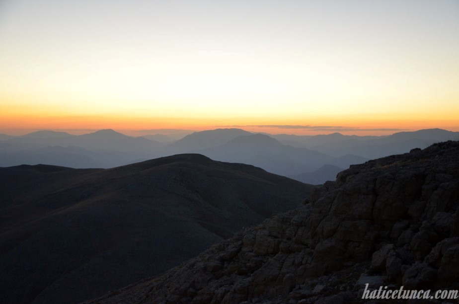Nemrut Dağı'ndan günbatımı