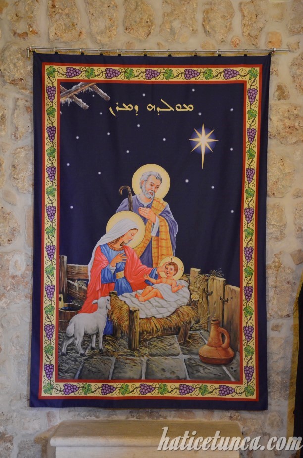 Mor Gabriel Manastırı-İsa'nın doğuşu tasviri
